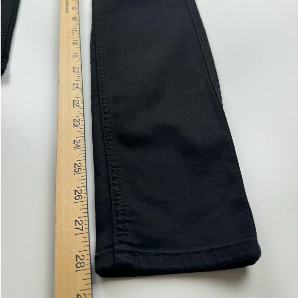 Seven 7 For All Mankind‎ b(air) 27 Black Distressed The Ankle Super Skinny Jeans